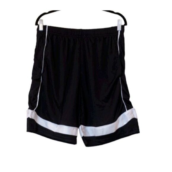 Ultra Performance Mens Size XL Black White Elastic Waist Pull On Athletic Shorts - Picture 1 of 7